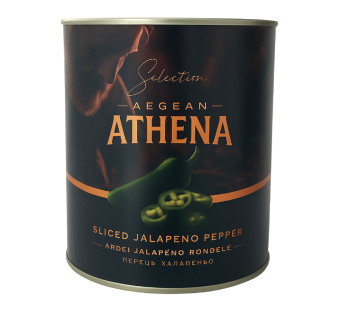 Перец халапеньо резаный "Athena" – премиальный огонь вкуса из Средиземноморья!  Идеальная текстура, пикантный акцент, вдохновение для шефов. - фото | Сирна Карта