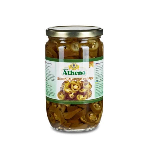 Купить Перец халапеньо зеленый резаный Athena фасовка стекло 0.37/ 0.18 kg — премиальные Овощи · Антипасти от Cheese Map™ Украина