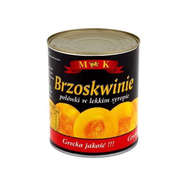 Купить Персики половинками в лёгком сиропе M&K – солнечная сладость в каждой банке! — премиальные Овощи · Антипасти от Cheese Map™ Украина