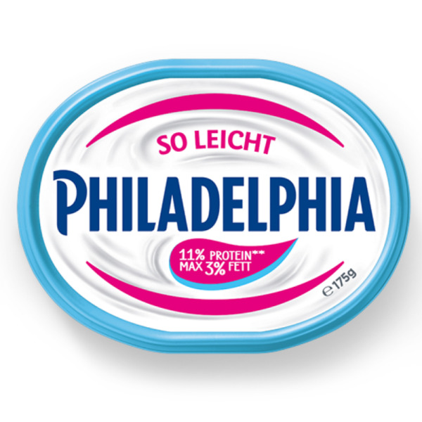 Купити Крем-сир  з низьким вмістом жиру  Philadelphia 3% фасування 0.175 kg — преміальні Philadelphia · Преміум від Cheese Map™ Україна