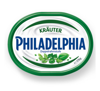 Philadelphia сливочный сыр с зеленью 69% 175 г Германия — фото | Сирна Карта