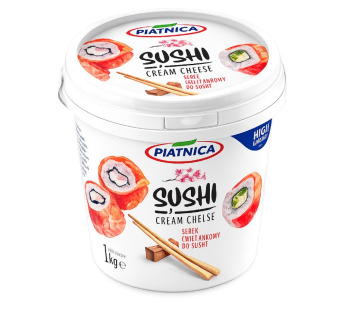 Piątnica Sushi Cream Cheese сир вершковий 1 кг Польща – фото товару | Сирна Карта
