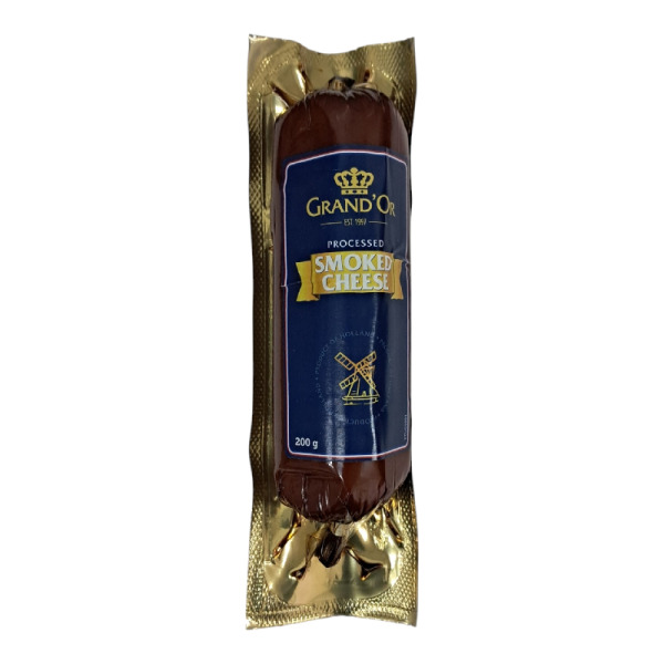Купити Сир плавлений копчений GrandOr 40% фасування 0.2 kg — преміальні Голландські · Сири від Cheese Map™ Україна