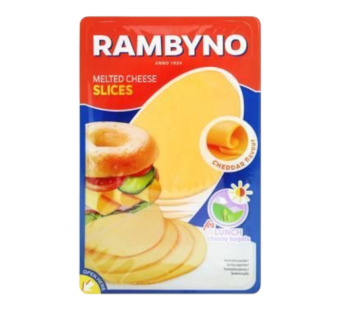 Плавленый сыр "Slices Cheddar Rambyno" 150 г – насыщенный вкус Чеддера для гурманов и HoReCa! - фото | Сирна Карта
