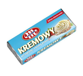 Плавленый сыр сливочный "Mlekovita" 100 г — кремовая нежность из Польши для гурманов и ресторанной подачи - фото | Сирна Карта