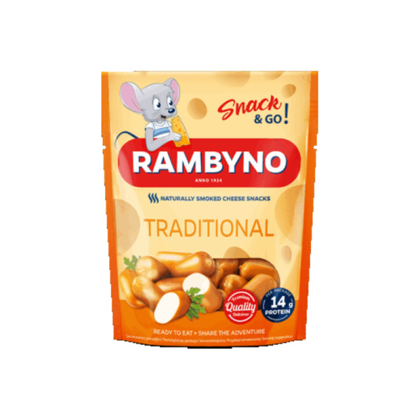 Купити Плавлений сир Snack Rambyno Traditional – натуральний копчений смак! — преміальні Балтійські · Сири від Cheese Map™ Україна