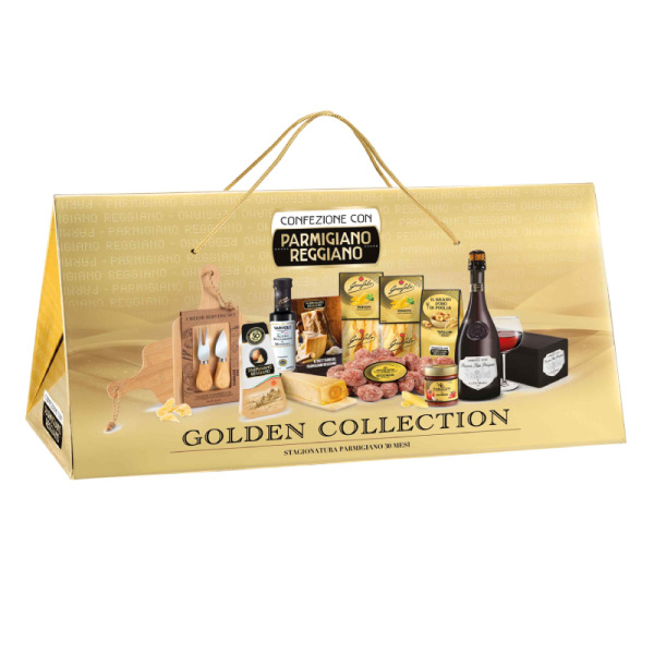 Купить Подарочный набор Golden Collection Parmigiano Reggiano La Cadeau Италия 10 предметов — премиальные Подарочные · Боксы от Cheese Map™ Украина