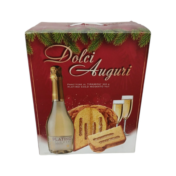 Купить Подарочный набор с Панеттоне Santangelo alla Tiramisu Dolci Auguri Италия 2 предмета — премиальные Подарочные · Боксы от Cheese Map™ Украина