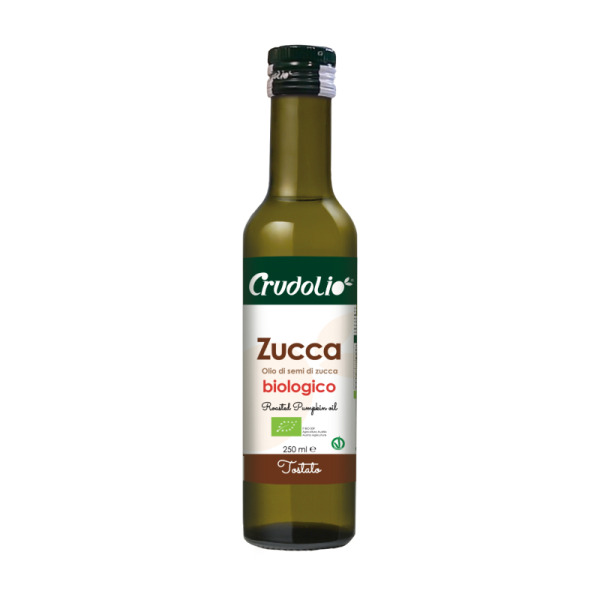 Купить Поджаренное тыквенное масло Olio Tostato di Zucca Crudolio Италия бутылка стекло 0.25 l — премиальные Масло · Оливковое от Cheese Map™ Украина