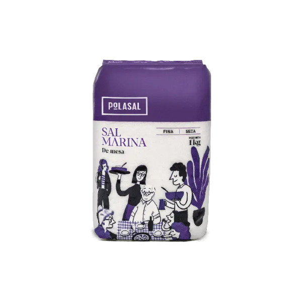 Купить Морская соль мелкокристаллическая Sal Marina De mesa Polasal Испания фасовка 1 kg — премиальные Крупы · Специи от Cheese Map™ Украина