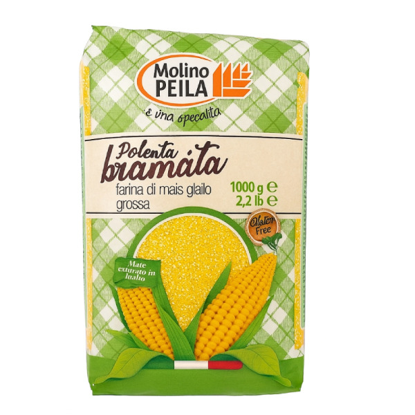 Купить Polenta Bramata Molino Peila — аутентичная кукурузная крупа из Италии для гурманов, шефов и ресторанов! — премиальные Крупы · Специи от Cheese Map™ Украина