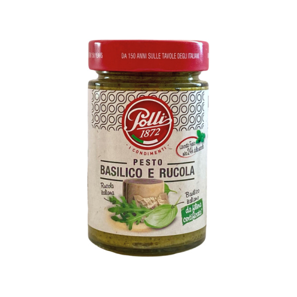 Купить Соус песто Pesto Basilico e Rucola Polli 190 г — итальянский песто из базилика и рукколы премиум-класса!  Аромат Лигурии в каждой ложке! — премиальные Итальянские · Пицца от Cheese Map™ Украина