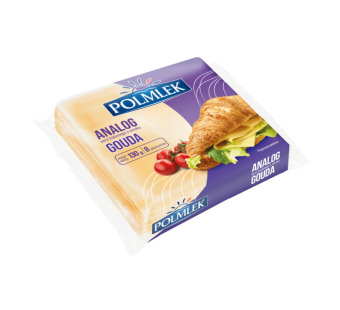 Polmlek Gouda сырный продукт аналог тостовый 40% 130 г Польша - фото | Сирна Карта