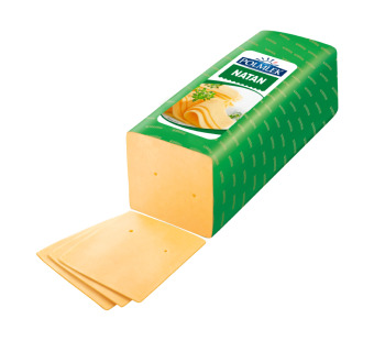 Polmlek Natan сир тип Gouda напівтвердий 45% Польща - фото | Сирна Карта