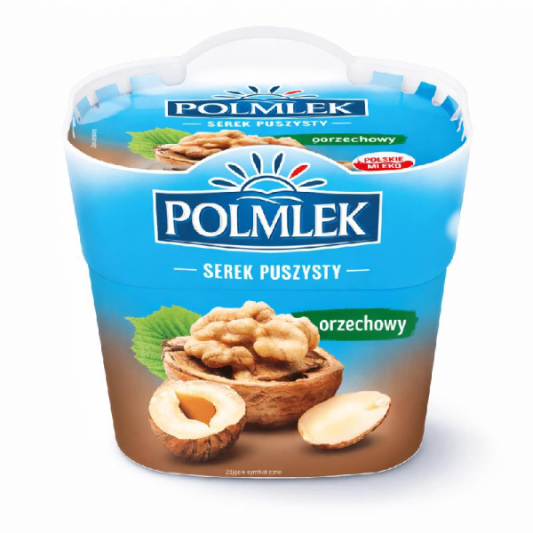 Купити Повітряний сир з горіхом Polmlek фасування 0.15 kg — преміальні Йогурти · Кремові від Cheese Map™ Україна