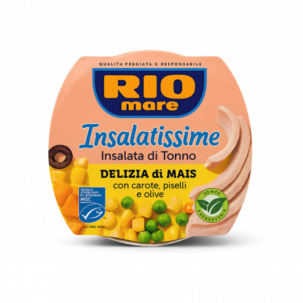 Купити Rio Mare Delizia di Mais — Салат з тунцем і кукурудзою | Італія | 160 г — преміальні Морепродукти · Анчоуси від Cheese Map™ Україна