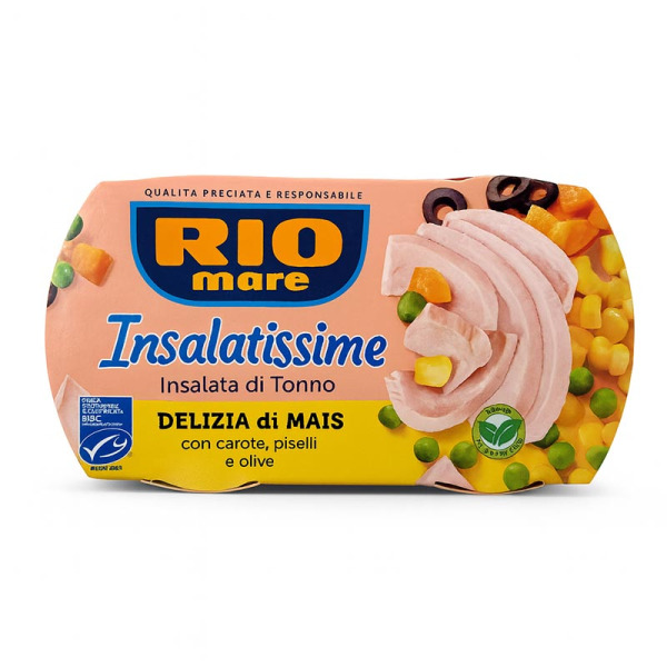 Купити Rio Mare Delizia di Mais — Салат з тунцем і кукурудзою | Італія | 2×160 г — преміальні Морепродукти · Анчоуси від Cheese Map™ Україна