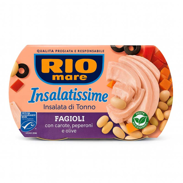 Купить Rio Mare Fagioli — Салат с тунцом и фасолью | Италия | 2×160 г — премиальные Морепродукты · Анчоусы от Cheese Map™ Украина