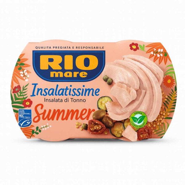 Купити Rio Mare Insalatissime Summer — салат готовий із тунцем у банці | Італія | 2×160 г — преміальні Морепродукти · Анчоуси від Cheese Map™ Україна