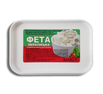 Сир розсільний Фета "СвітСир" 45% фасування 0.5 kg - фото | Сирна Карта