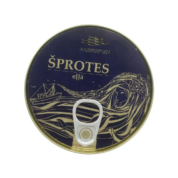 Купити Рибна консерва шпроти в олії Sprotes Ella Amberfish фасування жерсть 0.16 kg — преміальні Морепродукти · Анчоуси від Cheese Map™ Україна