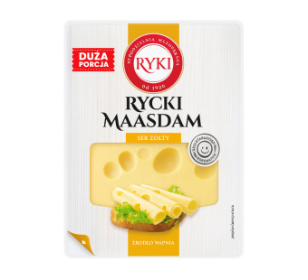 Ryki Maasdam сыр нарезка 45% 300 г Польша - фото | Сирна Карта