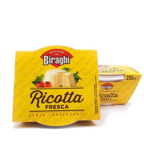 Купить Сыр Рикотта Biraghi 40% фасовка 0.23 kg — премиальные Итальянские · Сыры от Cheese Map™ Украина
