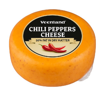 Сыр с перцем чили "Veenland" 50% – огненный вкус Нидерландов для настоящих гурманов!  Премиум-качество, натуральный состав и яркий характер - фото | Сирна Карта