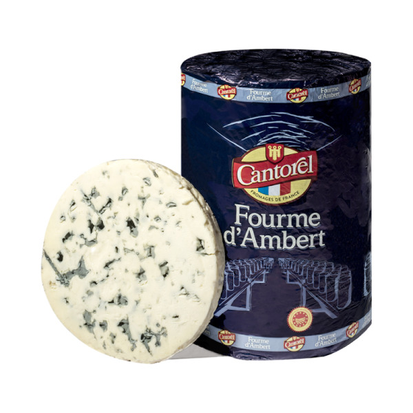 Купить Сыр с плесенью Фурм д\Амбер Fourme d\Ambert Cantorell 50% Франция — премиальные Французские · Швейцарские от Cheese Map™ Украина