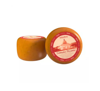Сыр с травами и томатами "Tomato Picante Hollandburg" 50% - фото | Сирна Карта