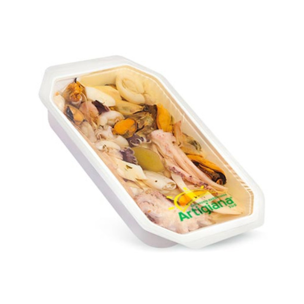 Купити Салат з морепродуктів Seafood Salad Artigiana Італія фасування пластик 0.2 kg — преміальні Морепродукти · Анчоуси від Cheese Map™ Україна