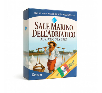 Sale Marino Dell'Adriatico соль морская крупная 1 кг Италия – фото товару | Сирна Карта