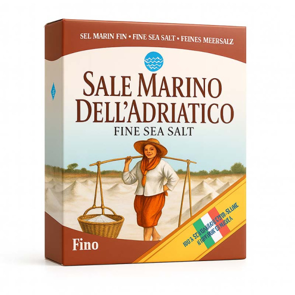 Купить Соль морская Sale Marino Dell\Adriatico | мелкая, натуральная, без добавок | премиум деликатес | Италия | 1 кг – Сырная Карта — премиальные Крупы · Специи от Cheese Map™ Украина