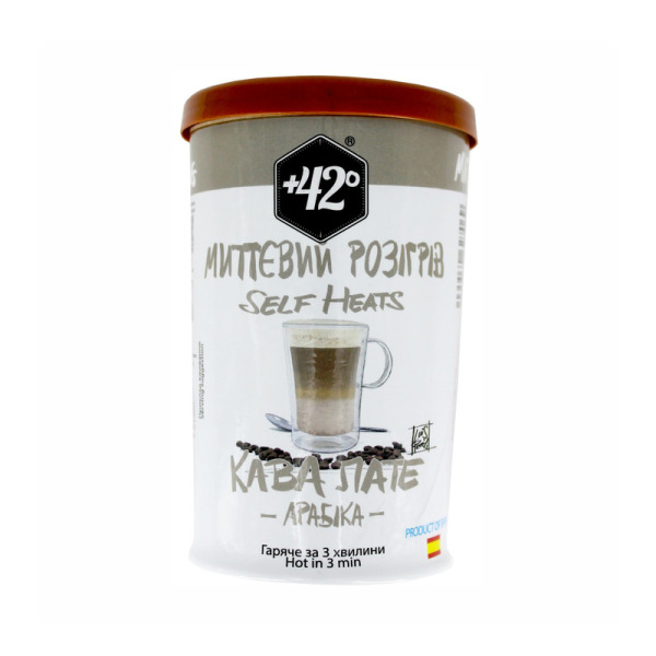 Купить Самонагревающийся кофе +42° Latte, арабика Испания 250 мл — премиальные Кофе · Какао от Cheese Map™ Украина