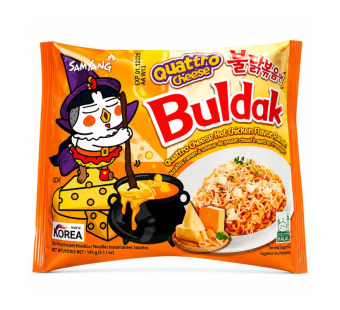 Samyang Buldak Quattro Cheese лапша острая 145 г Корея — фото | Сирна Карта