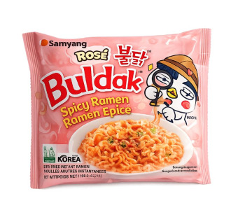 Samyang Buldak Rose лапша острая 140 г Корея — фото | Сирна Карта