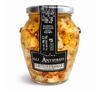 Satos Gli Antipasti Cubetti di Formaggio Piccanti | Італія | 280 г – фото товару | Сирна Карта