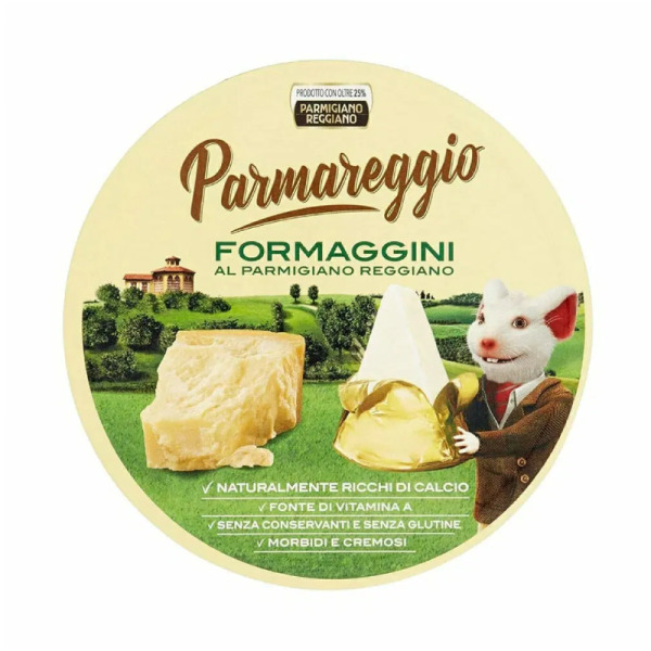 Купить Сыр сегментами плавленый Parmareggio Formaggini фасовка 0.14 kg — премиальные Итальянские · Сыры от Cheese Map™ Украина