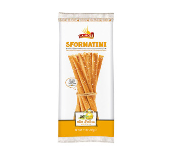Sfornatini Olio d’Oliva "La Mole" – итальянские хлебные палочки с оливковым маслом!  Премиум-вкус, натуральный состав, идеальны для HoReCa и гурманов - фото | Сирна Карта