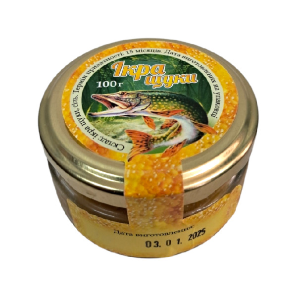 Купити Щуча ікра Ukrainian Caviar Malossol Украіна фасування скло 0.1 kg — преміальні Морепродукти · Анчоуси від Cheese Map™ Україна
