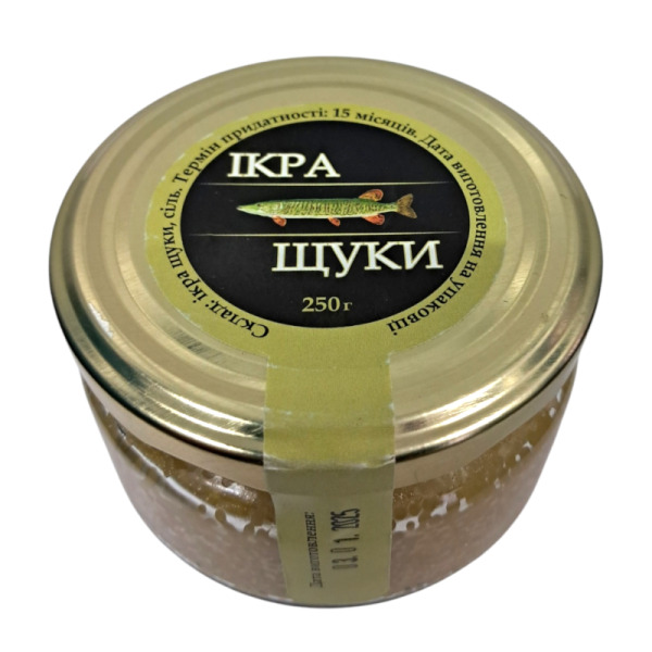 Купити Щуча ікра Ukrainian Caviar Malossol Украіна фасування скло 0.25 kg — преміальні Морепродукти · Анчоуси від Cheese Map™ Україна