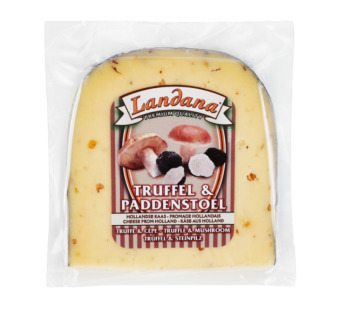 Сир шматочками з трюфелем та грибами "Truffle & Cep Landana" 50% — фото | Сирна Карта