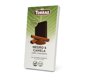 Шоколад тёмный без сахара "Torras Negro & Canela" корица | Испания | 125 г | Сырная Карта Gourmet - фото | Сирна Карта