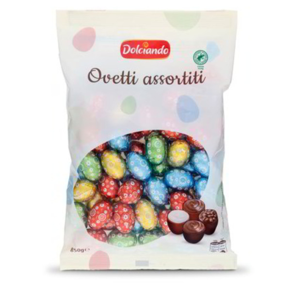 Купить Шоколадные конфеты Пасхальные яйца Ovetti assortiti Dolciando Италия фасовка 0.85 kg — премиальные Сезонные · Продукты от Cheese Map™ Украина