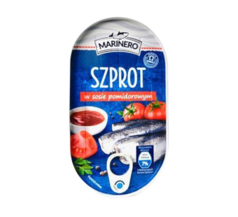 Шпроты в томатном соусе "Marinero Szprot" – польская классика на вашем столе! Идеальный вкус моря и помидоров в каждой банке. ¶¶ - фото | Сирна Карта