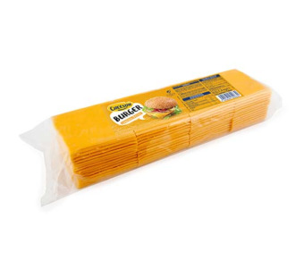 Купить Слайсы для бургеров с сыром Чеддер Cheeson Испания фасовка 1.4 kg — премиальные Английские · Испанские от Cheese Map™ Украина