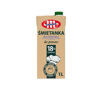 Сливки 18% "Mlekovita" 1 л — идеальные кулинарные сливки для соусов, супов, десертов и HoReCa с польским качеством и натуральным составом! - фото | Сирна Карта