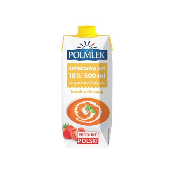 Купить Сливки 18% Polmlek фасовка 0.5 l — премиальные Сливки · Кулинарные от Cheese Map™ Украина