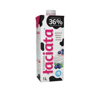 Сливки 36% "Łaciata" – идеальные сливки для взбивания, десертов и соусов!  Натуральный вкус и премиум-качество из Польши – выбор шефов и гурманов! - фото | Сирна Карта