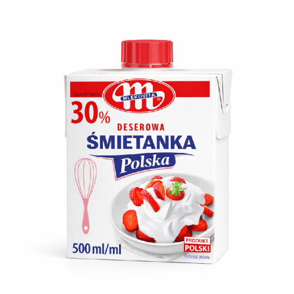 Купить Mlekovita — Сливки 30% ультрапастеризованные | Польша | 0.5 л — премиальные Сливки · Кулинарные от Cheese Map™ Украина